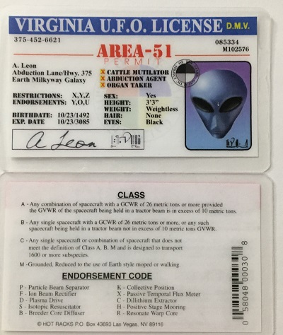 Alien,alien license,ufo,alien,license,virginia ,virginia ufo,drivers license,alien drivers license,area_51
